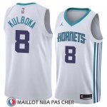 Maillot Charlotte Hornets Arnoldas Kulboka No 8 Association 2018 Blanc