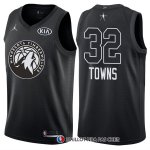 Maillot All Star 2018 Minnesota Timberwolves Karl-anthony Towns 32 Noir