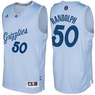 Maillot Navidad 2016 Zach Randolph Grizzlies Claro 50 Bleu
