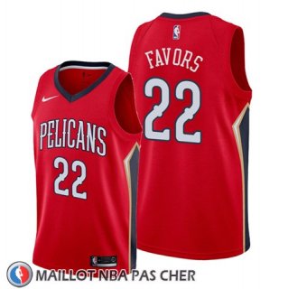 Maillot New Orleans Pelicans Derrick Favors Statement Rouge