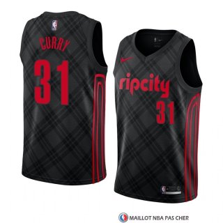 Maillot Portland Trail Blazers Seth Curry Ville 2018 Noir