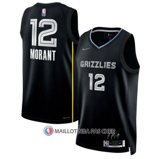 Maillot Memphis Grizzlies Ja Morant NO 12 Select Series Noir