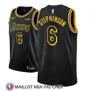 Maillot Los Angeles Lakers Lance Stephenson Ciudad 2018 Noir