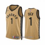 Maillot Toronto Raptors Gradey Dick NO 1 Ville 2023-24 Or