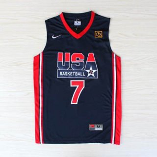 Maillot de Bird USA NBA 1992 Bleu