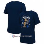 Maillot Manche Courte Dallas Mavericks 2024 NBA Finals Bleu