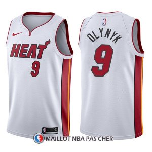 Maillot Miami Heat Kelly Olynyk Association 9 2017-18 Blanc