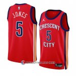 Maillot New Orleans Pelicans Herbert Jones NO 5 Statement 2023-24 Rouge