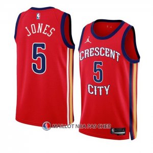 Maillot New Orleans Pelicans Herbert Jones NO 5 Statement 2023-24 Rouge
