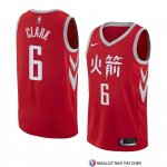Maillot Houston Rockets Gary Clark Ville 2018 Rouge