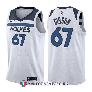 Maillot Minnesota Timberwolves Taj Gibson Association 67 2017-18 Blanc