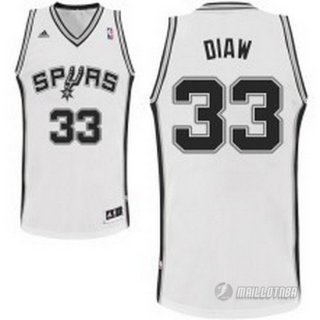 Maillot Blanc Diaw San Antonio Spurs Revolution 30