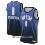 Maillot All Star 2023 Indiana Pacers Tyrese Haliburton NO 0 Bleu