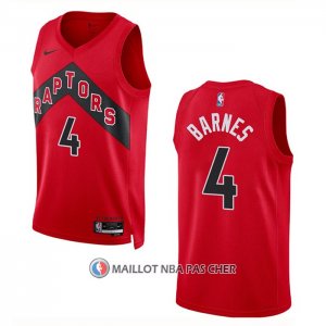 Maillot Tornto Raptors Scottie Barnes NO 4 Icon 2022-23 Rouge