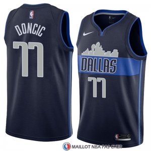 Maillot Dallas Mavericks Luka Doncic 11 Statement 2017-18 Bleu