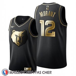 Maillot Golden Edition Memphis Grizzlies Ja Morant Noir