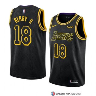 Maillot Los Angeles Lakers Joel Berry Ii Ville 2018 Noir