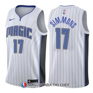 Maillot Orlando Magic Jonathon Simmons Association 17 2017-18 Blanc