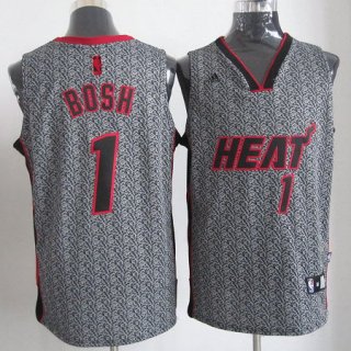 Maillot Bosh Miami Heat #1 Static Fashion