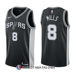 Maillot San Antonio Spurs Patty Mills Swingman Icon 8 2017-18 Noir