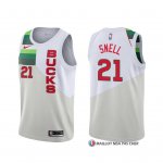 Maillot Milwaukee Bucks Tony Snell Earned Edition Blanc