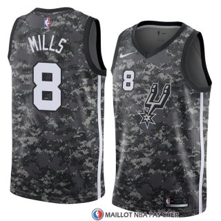 Maillot San Antonio Spurs Patty Mills Ville 2018 Gris