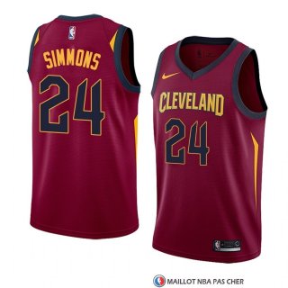 Maillot Cleveland Cavaliers Kobi Simmons Icon 2018 Rouge