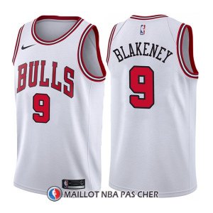 Maillot Chicago Bulls Antonio Blakeney Association 9 2017-18 Blanc