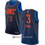 Maillot Oklahoma City Thunder Chris Paul NO 3 Statement Bleu