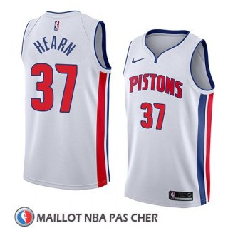 Maillot Detroit Pistons Reggie Hearn No 37 Association 2018 Blanc