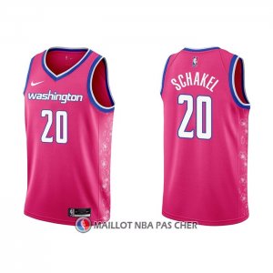 Maillot Washington Wizards Jordan Schakel NO 20 Ville 2022-23 Rosa