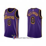 Maillot Los Angeles Lakers Russell Westbrook NO 0 Statement 2022-23 Volet