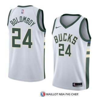 Maillot Milwaukee Bucks Joel Bolomboy Association 2018 Blanc