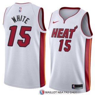 Maillot Miami Heat Okaro White Association 2018 Blanc