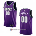 Maillot Milwaukee Bucks Joe Ingles NO 00 Classic 2022-23 Volet