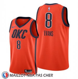 Maillot Oklahoma City Thunder Jawun Evans Earned Orange