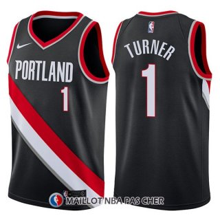 Maillot Portland Trail Blazers Evan Turner Icon 1 2017-18 Noir