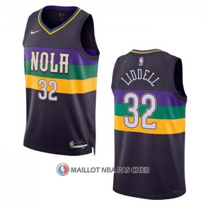 Maillot New Orleans Pelicans E.j. Liddell NO 32 Ville 2022-23 Volet