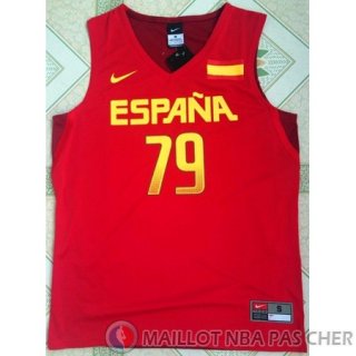 Maillot Jeux Olympiques Rio Espana Rubio #79 Rouge