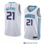 Maillot Charlotte Hornets Isaiah Wilkins Association 2018 Blanc