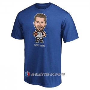 Maillot Manche Courte Dallas Mavericks Luka Doncic Star Player Bleu