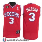 Maillot Philadelphia 76ers Allen Iverson 10th Retro Rouge