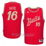 Maillot Gaso Chicago Bulls Noel #16 Rouge