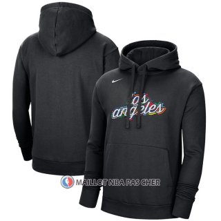 Veste a Capuche Los Angeles Clippers Ville 2022-23 Noir