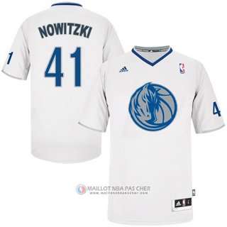 Maillot Nowitzki Dallas Mavericks #41 Blanc