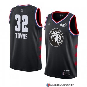 Maillot All Star 2019 Minnesota Timberwolves Karl Anthony Towns Noir