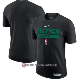 Maillot Manche Courte Boston Celtics Practice Performance 2022-23 Noir