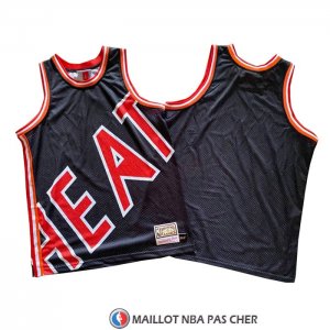 Maillot Miami Heat Mitchell & Ness Big Face Bleu