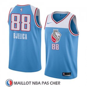 Maillot Sacramento Kings Nemanja Bjelica No 88 Ciudad 2018 Bleu
