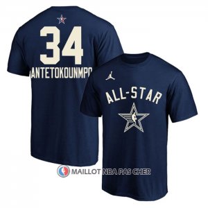 Maillot Manche Courte All Star 2024 Giannis Antetokounmpo Bleu